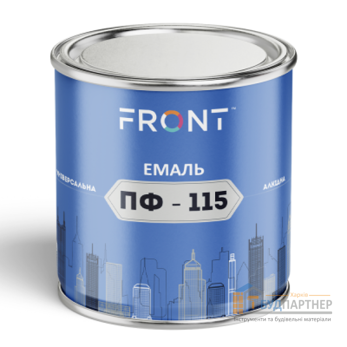 Емаль ПФ-115 Front біла (0,9 кг) - ціна, характеристики в інтернет-магазині