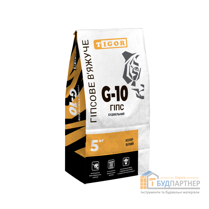 Гипс строительный G-10 Tigor (5 кг) - цена, характеристики в интернет-магазине