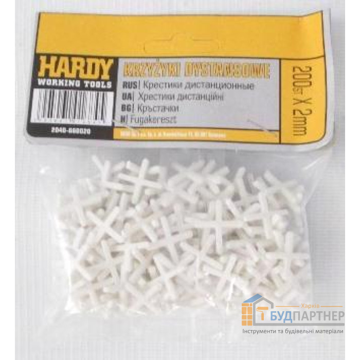 Крестики для плитки 2 мм Hardy (200 шт) - цена, характеристики в интернет-магазине
