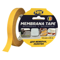 Лента двухсторонняя MEMBRANA TAPE 15мм*25м (прозрачная)