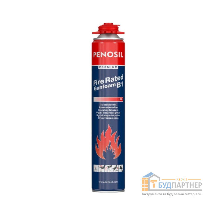 Огнеупорная монтажная пена Penosil Premium Fire Rated Gunfoam B1 (750 мл) - цена, характеристики в интернет-магазине