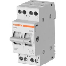 Переключатель нагрузки VIDEX RESIST I-0-II 2П 63А 230/400В 