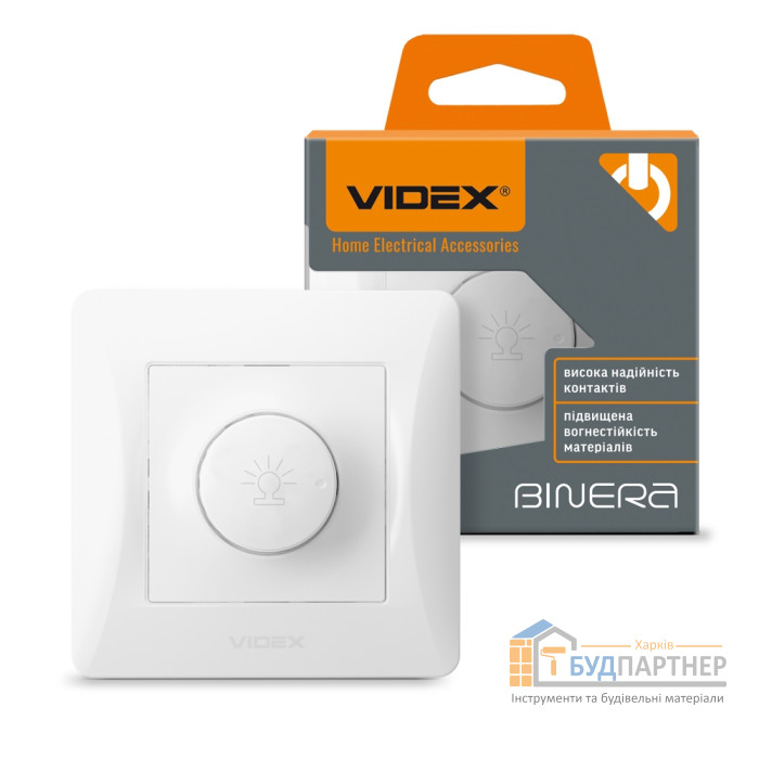 Светорегулятор Videx Binera 600Вт (белый) - цена, характеристики в интернет-магазине