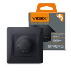 Светорегулятор Videx Binera 600Вт (черный графит)