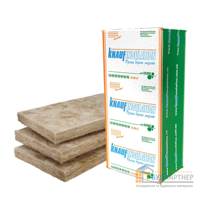 Теплозвукоизоляция Knauf Insulation ТЕПЛОплита 037 Ecose (18 м.кв.) (50x610x1250 мм) плиты - цена, характеристики в интернет-магазине