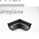 Угол желоба наружный 90 130  графит - цена, характеристики в интернет-магазине